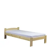 Łóżka dla dzieci i młodzieży - Łóżko Drewniane Sosnowe Milano 100 x 200 Tył Równy Meble Doktór Bejca Czarna - miniaturka - grafika 1