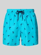 Kąpielówki męskie - Spodenki kąpielowe z elastycznym pasem - miniaturka - grafika 1