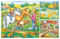Puzzle - Ravensburger Puzzle Zwierzęta na farmie 3x49 - miniaturka - grafika 1