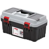 Skrzynki i torby narzędziowe - Skrzynka narzędziowa OPTIMA szary - miniaturka - grafika 1