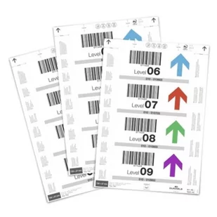 Etykiety do kieszeni magazynowych A4 perforowane 150x67mm 4 etykiety na arkuszu 20ark. /100302/ DU209-150 - Etykiety do drukarek - miniaturka - grafika 1