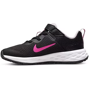 Nike Unisex Revolution 6 Nn (PSV) buty do chodzenia dla dzieci, Black Hyper Pink Foam, 28.5 EU - Buty dla dziewczynek - miniaturka - grafika 1