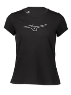 Koszulki sportowe damskie - Mizuno Koszulka sportowa w kolorze czarnym - miniaturka - grafika 1
