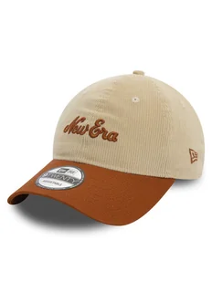 New Era Czapka z daszkiem Script Cord 9TWENTY 60580827 Beżowy - Czapki męskie - miniaturka - grafika 1