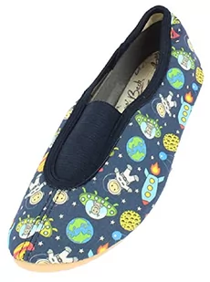 Beck Chłopięce kapcie Space, niebieski ciemnoniebieski 05, 30 EU - Kapcie damskie - miniaturka - grafika 1