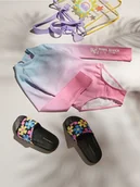 Stroje kąpielowe dla dziewczynek - Reserved - Strój kąpielowy z długim rękawem - jasnoniebieski - miniaturka - grafika 1