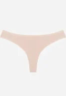 Majtki damskie - Beżowe Majtki Typu Stringi z Bawełną Asoia - miniaturka - grafika 1