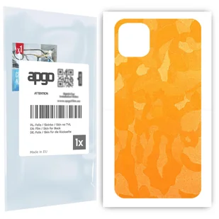 Folia naklejka skórka strukturalna na TYŁ do Apple iPhone 11 Pro Max -  Moro | Camo Żółty - apgo SKINS - Szkła hartowane na telefon - miniaturka - grafika 1