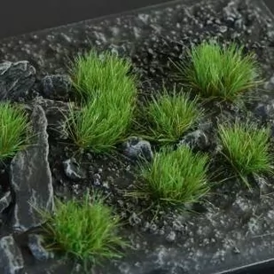 Gamers Grass Grass tufts - Strong Green (Small) 6 mm - Akcesoria do gier planszowych - miniaturka - grafika 1