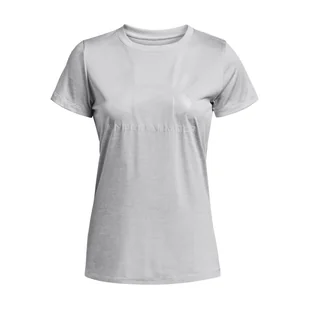 Damska Koszulka z krótkim rękawem UNDER ARMOUR UA TECH TWIST BL GEL SSC 1377201-014 – Szary - Koszulki i topy damskie - miniaturka - grafika 1