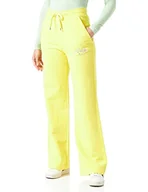 Spodnie damskie - Love Moschino Szeroki Noga Jogger Spodnie Damskie Casual, Żółty, 38 - miniaturka - grafika 1