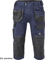 Odzież robocza - CERVA DAYBORO spodnie 3/4 - męskie spodnie 3/4 robocze, odblaskowe elementy, 100 % TRIFIBETEX - granatowy 50 - miniaturka - grafika 1