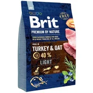 Sucha karma dla psów - Brit Premium By Nature Light 3 kg - miniaturka - grafika 1