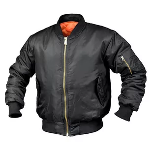 Kurtka turystyczna męska Bomberka Texar MA-1 Czarna - Odzież trekkingowa męska - miniaturka - grafika 1