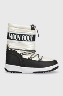Buty dla chłopców - Moon Boot śniegowce dziecięce kolor beżowy - grafika 1
