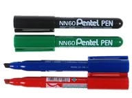 Markery permanentne - Pentel Marker permanentny NN60 czarny ścięty - miniaturka - grafika 1