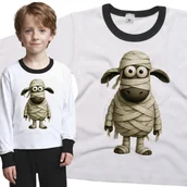 Piżamy dla dziewczynek - Piżama dziecięca Owca Owieczka Przebrana Za Mumię Halloween 110/116 - VoloDonum - miniaturka - grafika 1