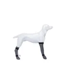 Ubranka dla psów - Trixie Skarpetka ochronna silikon M 8 cm/35 cm szara - miniaturka - grafika 1