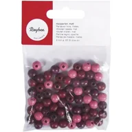 Biżuteria - akcesoria - Rayher Matowe Perły Drewniane - 8 mm 65 sztuk. Czerwony - 12-117-00 - miniaturka - grafika 1