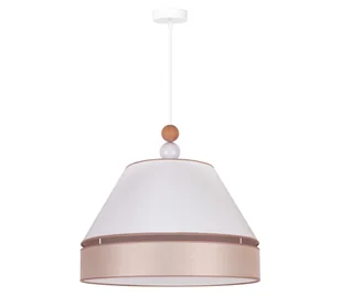 Duolla - Żyrandol na lince AVIGNON 1xE27/15W/230V śr. 60 cm biały/beżowy - Lampy sufitowe - miniaturka - grafika 1
