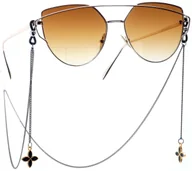 Łańcuszki - ŁAŃCUSZEK DO OKULARÓW ZAWIESZKA OZDOBA BRĄZOWY - miniaturka - grafika 1