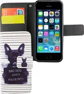 Etui i futerały do telefonów - Etui na telefon komórkowy Etui na telefon komórkowy Apple iPhone 5 / 5s / SE Bad Dog White - miniaturka - grafika 1