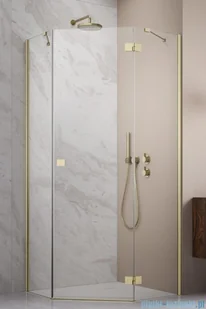 Radaway Essenza Ptj Brushed Gold kabina pięciokątna 90x90cm prawa szkło przejrzyste 1385010-99-01R/1385050-01-01 - Kabiny prysznicowe Radaway Essenza Ptj Brushed Gold kabina pięciokątna 90x90cm prawa szkło przejrzyste 1385010-99-01R/1385050-01-01 - Kabiny prysznicowe - miniaturka - grafika 1