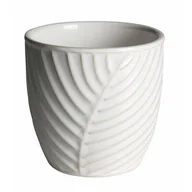 Donice - Osłonka ceramiczna JUNE 13,5 x 13,5 x 13 cm kremowa - miniaturka - grafika 1