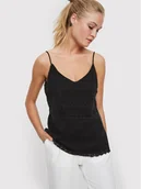 Koszulki i topy damskie - Vero Moda Top Honey 10190150 Czarny Regular Fit - miniaturka - grafika 1
