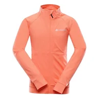 Bluzy i sweterki niemowlęce - ALPINE PRO bluza dziewczęca Lallo 3 116 - 122 łososiowa - miniaturka - grafika 1