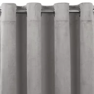 Zasłony - Zasłona VILA kolor szary styl klasyczny srebrne przelotki metalowe srebrne velvet 200x175 homede - CURT/HOM/VILA/VELVET/EYELETS/ - miniaturka - grafika 1