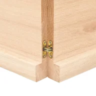 Meble modułowe i akcesoria - Blat stołu, 140x40x4 cm, surowy, lity dąb z naturalną krawędzią Lumarko! - miniaturka - grafika 1