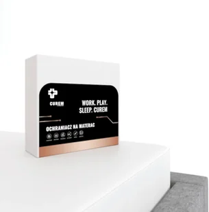 Ochraniacz na materac Curem Tencel 80x200 100% naturalne włókno na bazie eukaliptusa, OEKO-TEX - Pokrowce na materace - miniaturka - grafika 1