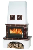 Piece wolnostojące - ABX Piec kaflowy Laponie - Brązowy - miniaturka - grafika 1