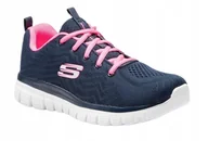 Buty sportowe damskie - Skechers Buty Sportowe Damskie Graceful Get Connected Granatowe 37 Eu - miniaturka - grafika 1