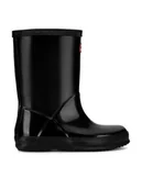 Buty dla dziewczynek - Hunter Kalosze KFT5094RGL-BLK Czarny - miniaturka - grafika 1