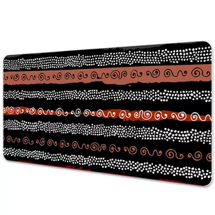 Mata z nadrukiem na biurko Plemienny wzór 90x45 cm - Podkładki na biurko - miniaturka - grafika 1