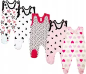 Śpiochy dla niemowląt - ŚPIOCHY Śpioszki bawełniane 5 PAK DZ 56 KLEKLE - miniaturka - grafika 1