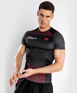 Koszulki sportowe męskie - Venum Performence Institute Rashguard Krótki Rękaw Black/Red - miniaturka - grafika 1