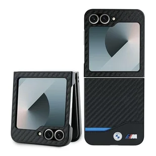 BMW BMHCZF622NBCK Z Flip6 F741 czarny/black hardcase Carbon Blue Line - Etui i futerały do telefonów - miniaturka - grafika 1