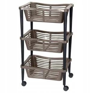 EH Excellent Houseware Wózek regał organizer szafka do kuchni łazienki 810211-B - Półki łazienkowe - miniaturka - grafika 1