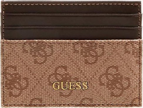 Guess, Vezzola, Leather Card Holder, SMVEZLLEA25, Brown, Unisex Unisex