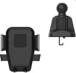 Fixed Uchwyt samochodowy Iconiq Lock do kratki nawiewu, czarny - Uchwyty samochodowe do telefonów - miniaturka - grafika 1