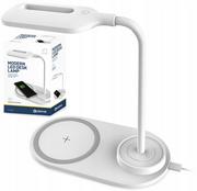 Lampy stojące - Platinet DESK LAMP WIRLESS CHARGER 5W WHITE [ 45247 ] PDL1930 - miniaturka - grafika 1