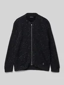 Swetry dla chłopców - Sweter z dzianiny z detalem z logo - miniaturka - grafika 1