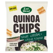 Chrupki - Eat Real Chrupki z komosy ryżowej o smaku kwaśnej śmietanki i szczypiorku 40 g - miniaturka - grafika 1