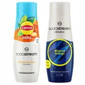 Syropy i koncentraty owocowe - 2x Syrop SodaStream Lipton Ice Tea Peach Zero Bez Cukru + Energy Drink - miniaturka - grafika 1