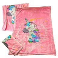 Koce i narzuty dla dzieci - Koc Kocyk Jednorożec Unicorn Dziecięcy Ciepły Polarowy Narzuta 130x150 - miniaturka - grafika 1