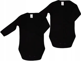Body Dłr GŁADKIE 2PAK CZARNE r 56 KLEKLE - Body dla niemowląt - miniaturka - grafika 1
