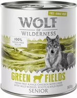 Mokra karma dla psów - Korzystny zestaw Wolf of Wilderness "Mięso ze zrównoważonej hodowli", 24 x 800 g - Senior Green Fields - Jagnięcina i kurczak Dostawa GRATIS! - miniaturka - grafika 1